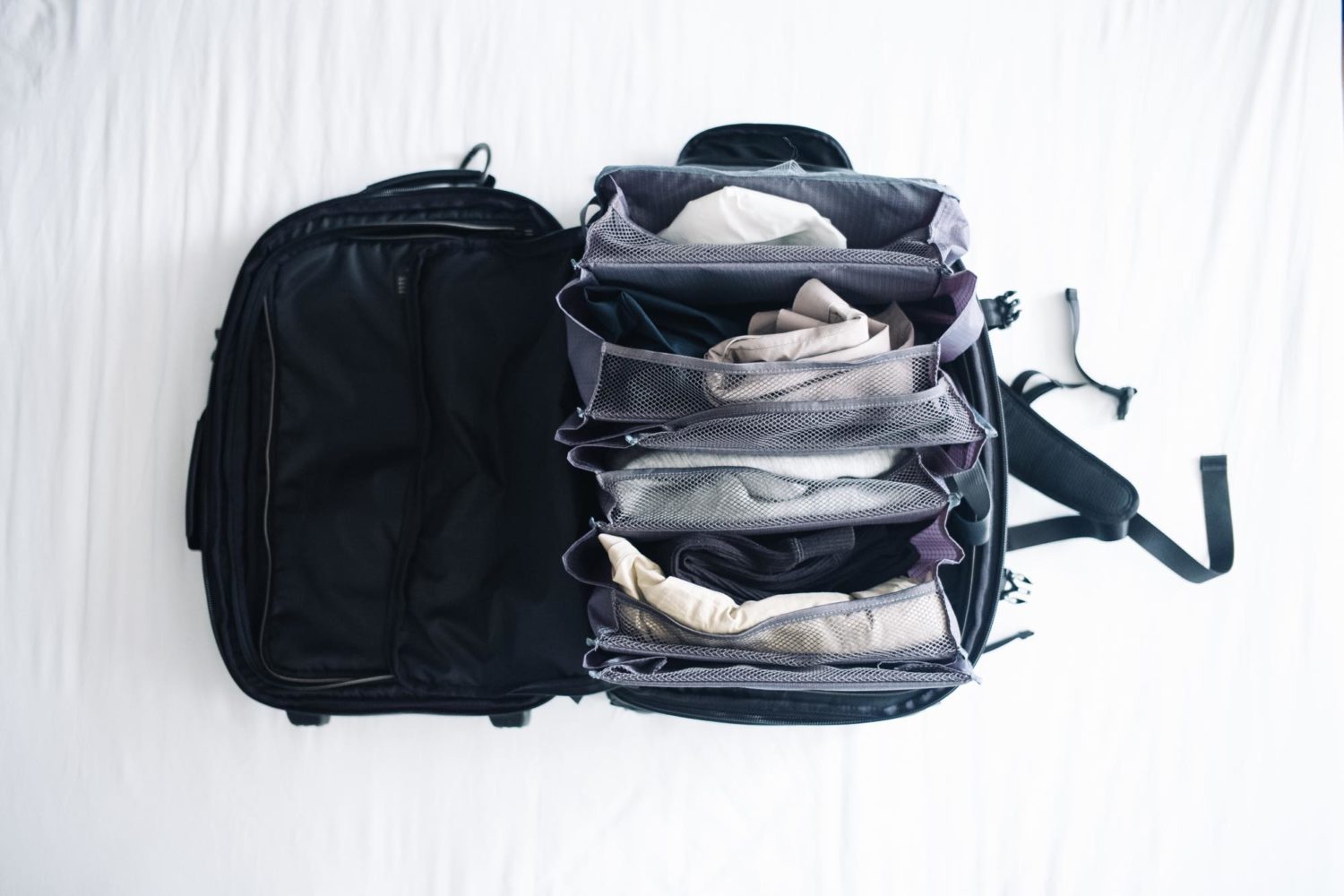 旅先での衣類の整理に 折り畳んで収納できる スーツケースクローゼット レビュー Pr